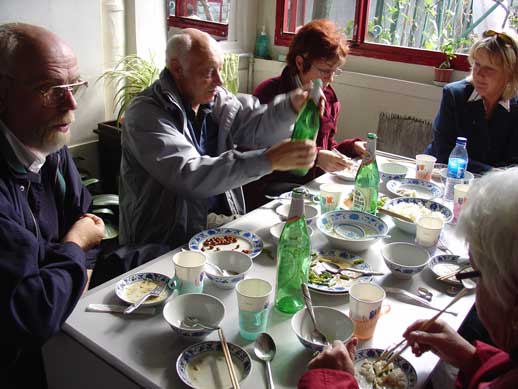 lunch i kinesisk familj