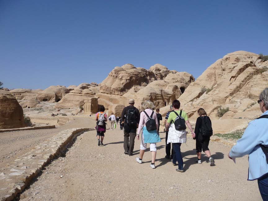 På väg in i staden Petra