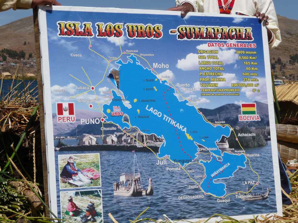 Karta Titicacasjön