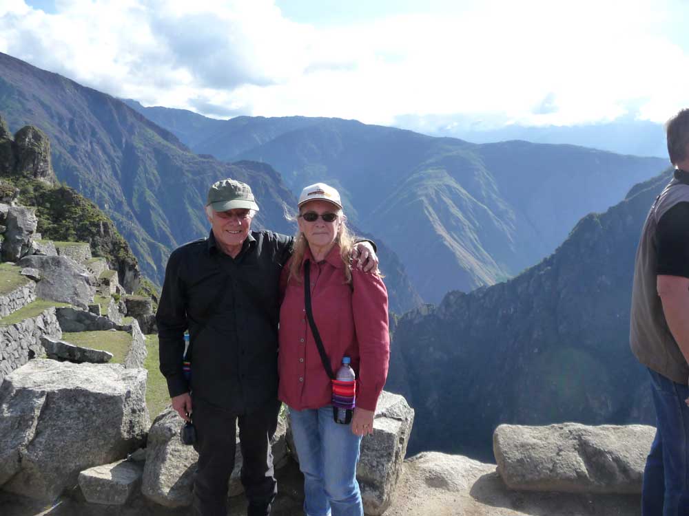 Janne och Barbro vid Machu Picchu