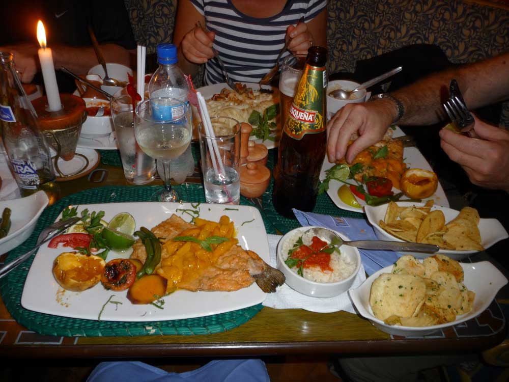 Middag i Machu Picchu
